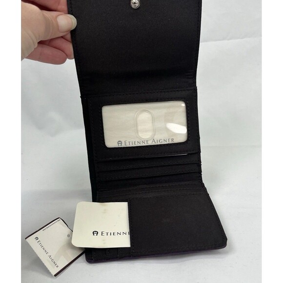 Etienne Aigner Savannah Personal Asset Sunset Purple Leather Wallet NWT Rare Vtg - Picture 13 of 16